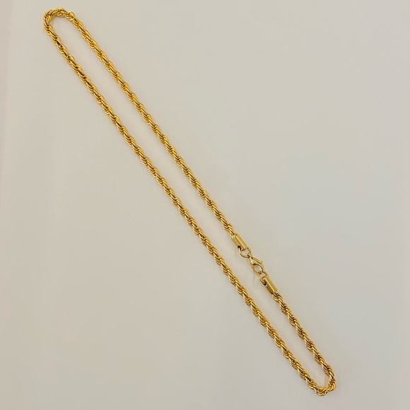 14k gold plated twist chain from feogi - Picture 1 of 6